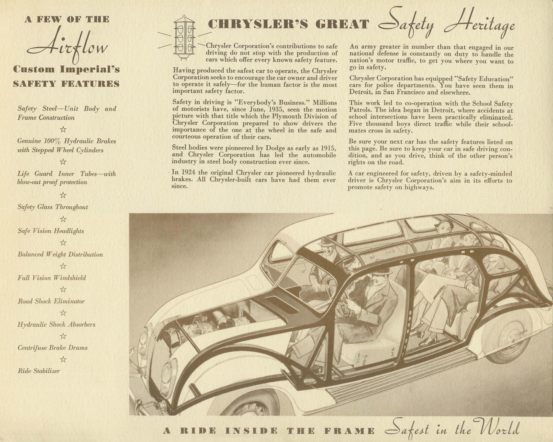 1936 Chrysler Imperial Custom Limousine Brochure Page 8